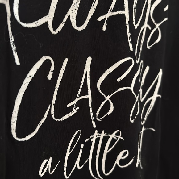 Lane Bryant Lace Edge Women’s Plus Size T-shirt, Black, 22/24 3X - Picture 4 of 6